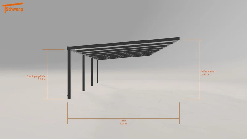 #DE Schweng Terrassenüberdachung S400 (ID jj395b)