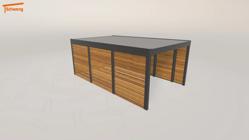 #DE Schweng Flachdachcarport C600 (ID ygkbbv) #MTG