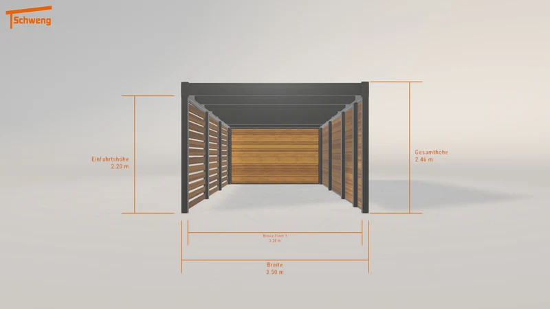 #DE Schweng Flachdachcarport C600 (ID ygkbbv) #MTG