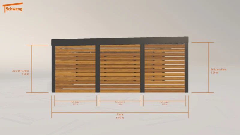 #DE Schweng Flachdachcarport C600 (ID ygkbbv) #MTG