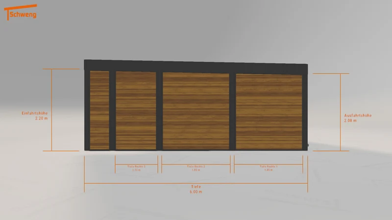 #DE Schweng Flachdachcarport C600 (ID ygkbbv) #MTG