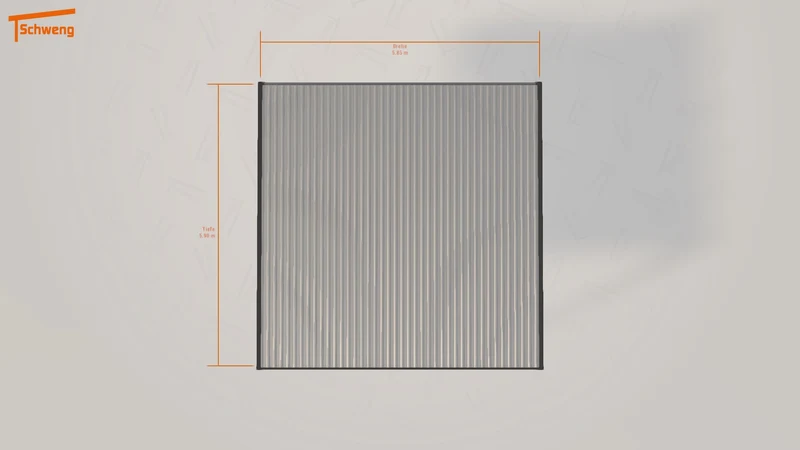#DE Schweng Flachdachcarport C600 (ID w3r87y)