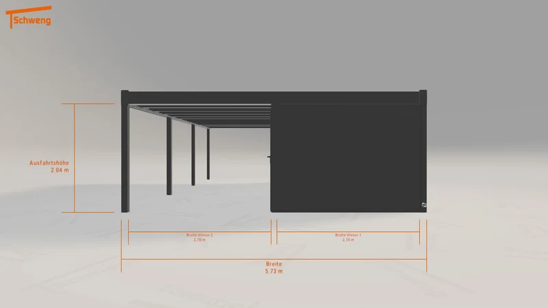 #DE Schweng Flachdachcarport C600+ (ID 85rgb5) #MTG