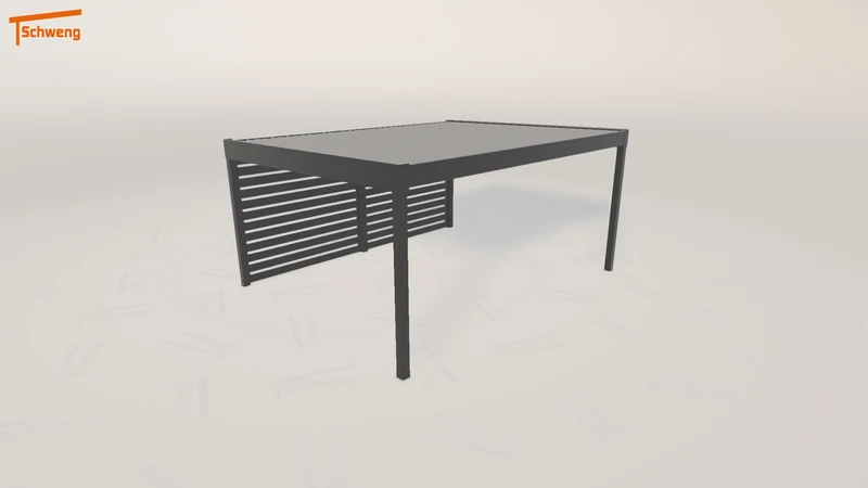 #DE Schweng Flachdachcarport C600 (ID 2qxn2g)