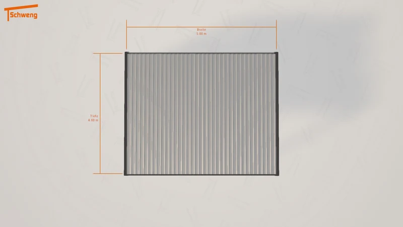 #DE Schweng Flachdachcarport C600 (ID 2qxn2g)