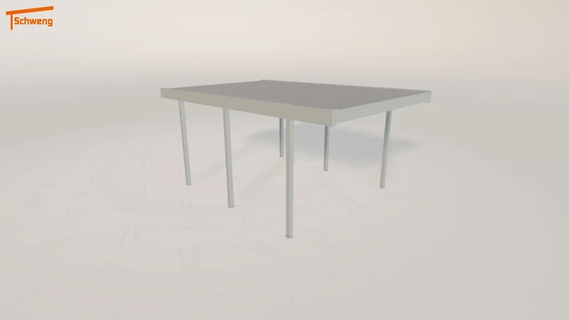 #DE Schweng Flachdachcarport C600 (ID pb3n74)