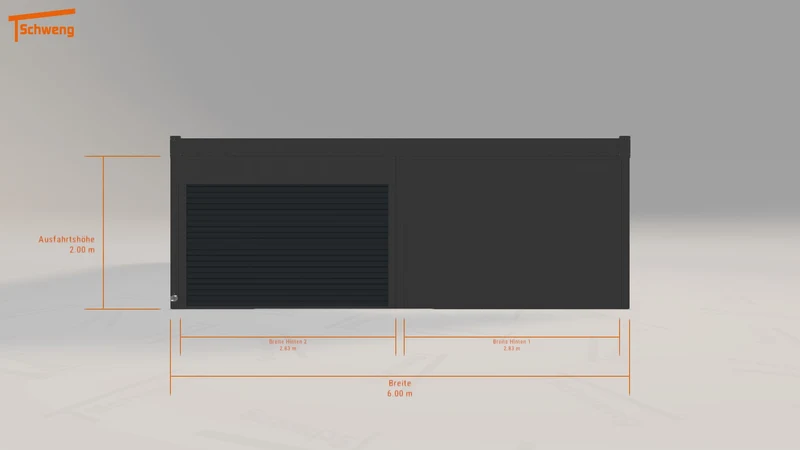 #DE Schweng Flachdachcarport C600 (ID mj3b94)