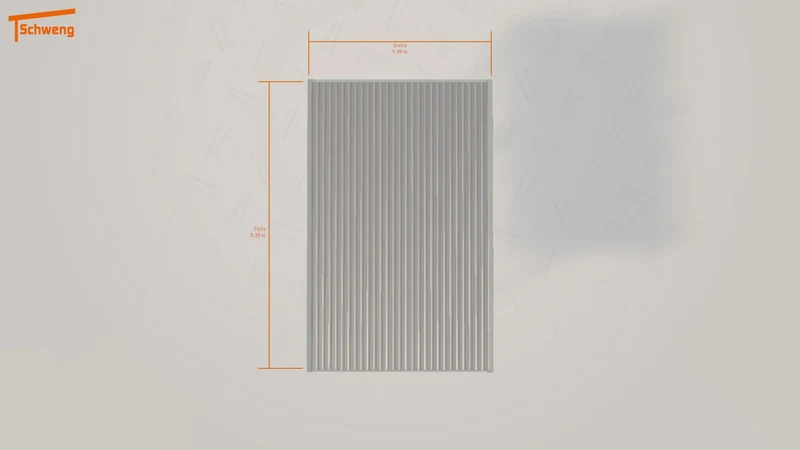 #DE Schweng Flachdachcarport C600 (ID 77gr5z)