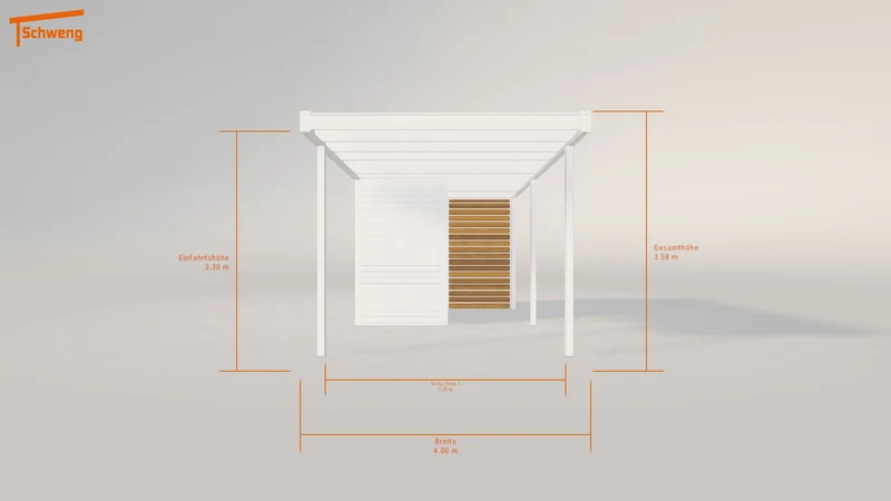 #DE Schweng Flachdachcarport C600 (ID rj3bwd)