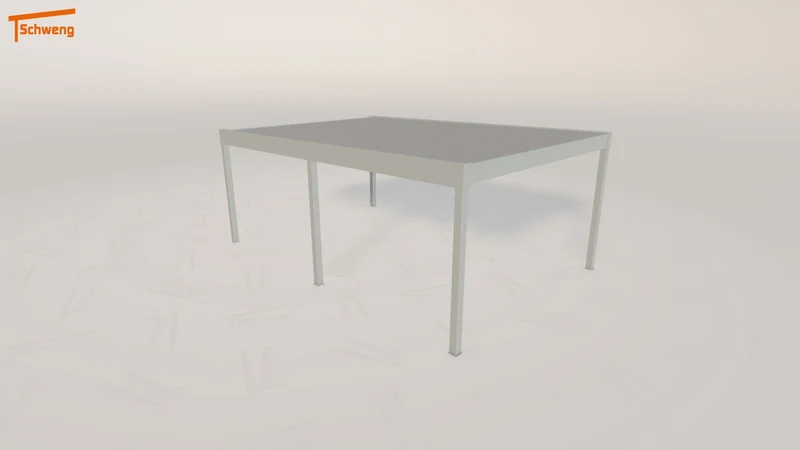 #DE Schweng Flachdachcarport C600 (ID 77gzw5)