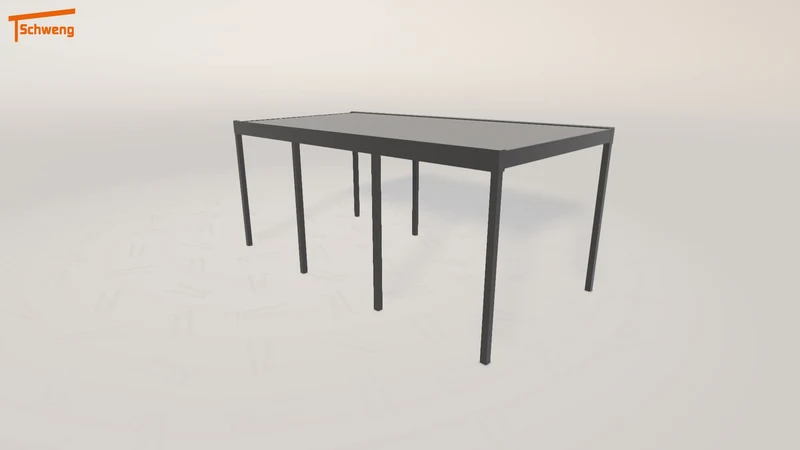 #DE Schweng Flachdachcarport C600 (ID 77gbx8)