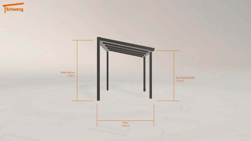 #DE Schweng Terrassenüberdachung S350 (ID 33gjd5)