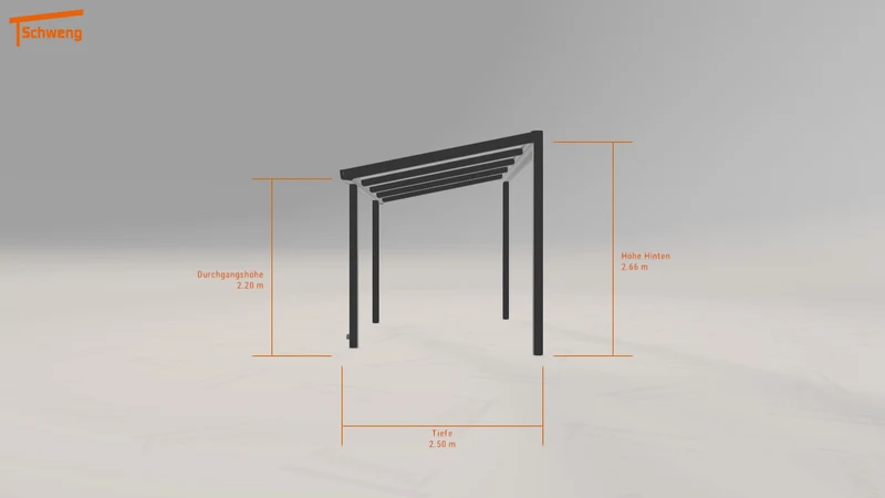 #DE Schweng Terrassenüberdachung S350 (ID 33gjd5)