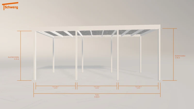 #DE Schweng Flachdachcarport C600 (ID pb37w2) #MTG