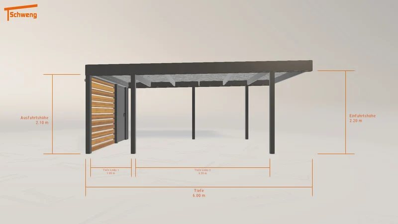 #DE Schweng Flachdachcarport C600 (ID x7kjjb) #MTG