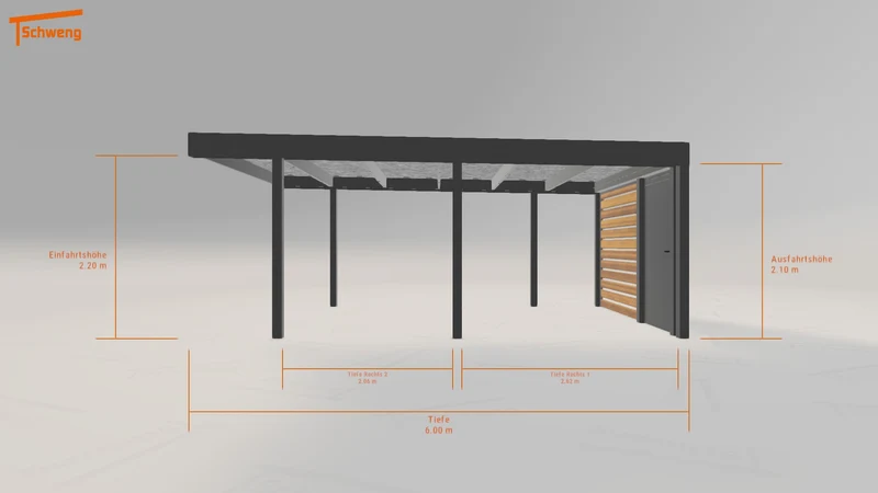 #DE Schweng Flachdachcarport C600 (ID x7kjjb) #MTG