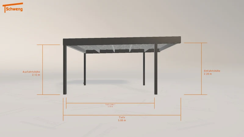 #DE Schweng Flachdachcarport C600 (ID 77gnv8) #MTG