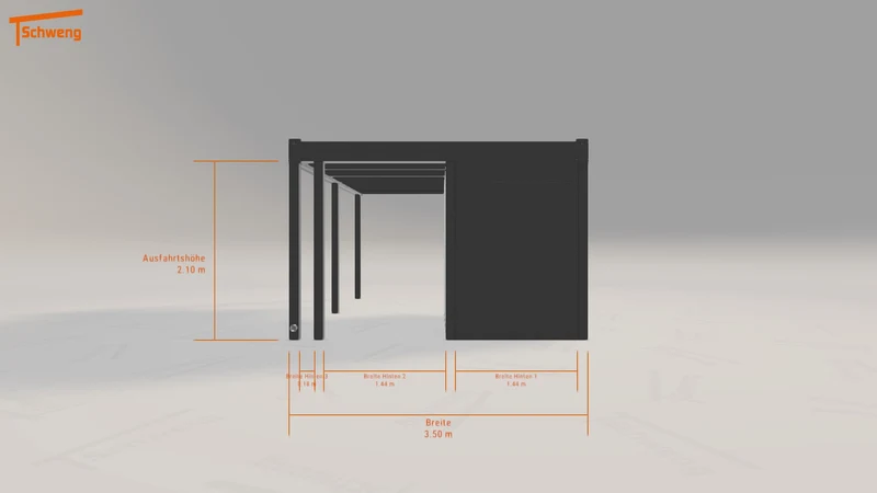 #DE Schweng Flachdachcarport C600 (ID ygkwb4)