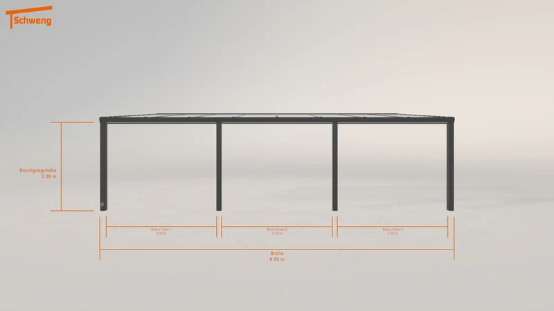 #DE Schweng Pultdachcarport S350 (ID 9wdbb8)
