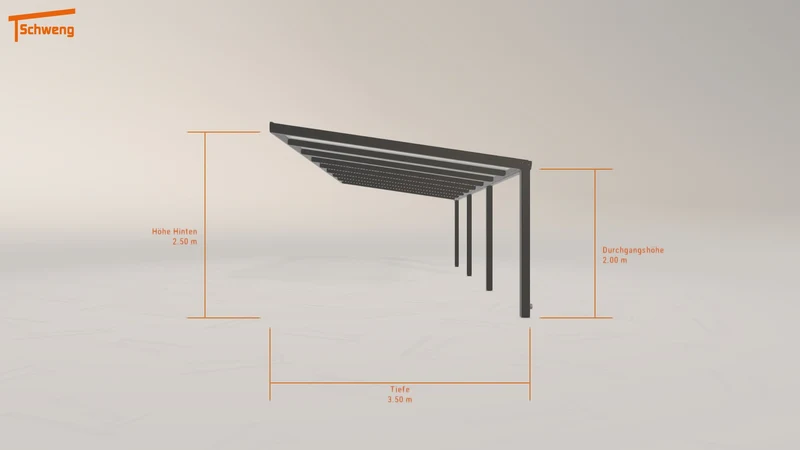 #DE Schweng Pultdachcarport S350 (ID 9wdbb8)