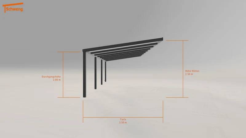 #DE Schweng Pultdachcarport S350 (ID 9wdbb8)