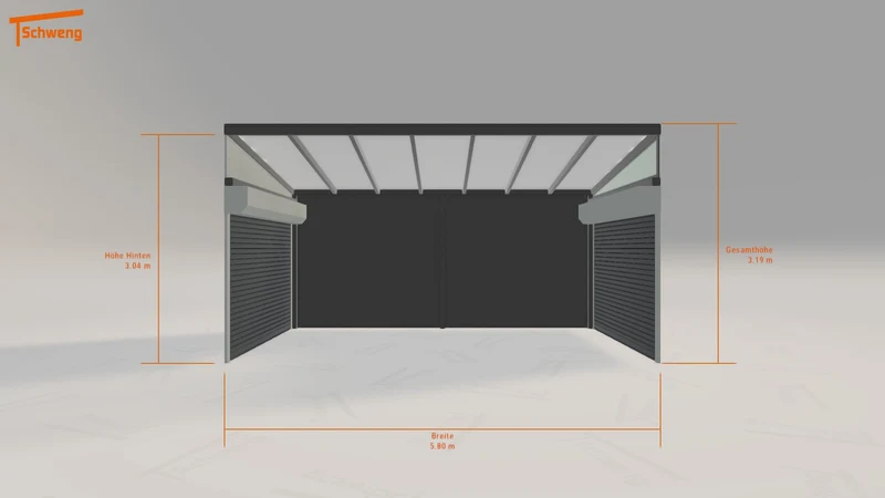#DE Schweng Pultdachcarport S400 (ID pb3rv4)