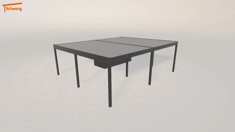 #DE Schweng Flachdachcarport C600 (ID w3rkrv)