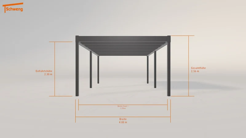 #DE Schweng Flachdachcarport C600+ (ID k235gg) #MTG