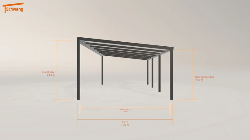 #DE Schweng Pultdachcarport S400 (ID 33gxyy) #MTG