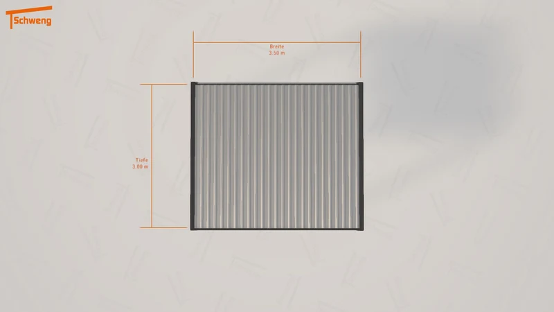 #DE Schweng Flachdachcarport C600 (ID w3rgmz)