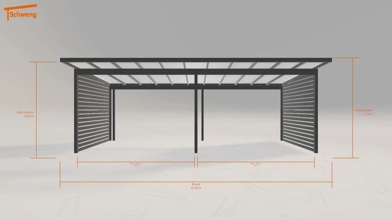 #DE Schweng Pultdachcarport S400 (ID 5mgx9v)
