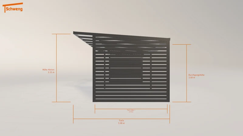 #DE Schweng Pultdachcarport S400 (ID 5mgx9v)