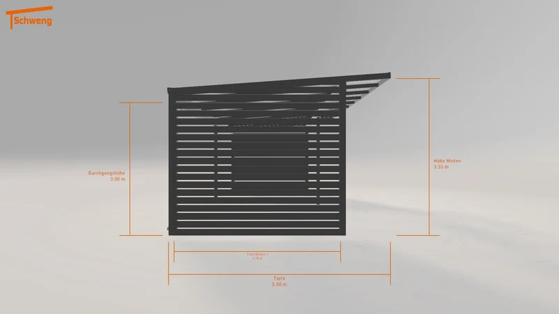 #DE Schweng Pultdachcarport S400 (ID 5mgx9v)