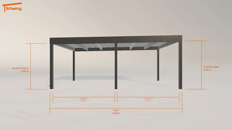 #DE Schweng Flachdachcarport C600 (ID bk8xmg) #MTG