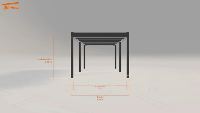 #DE Schweng Flachdachcarport C600 (ID zbkz3m) #MTG