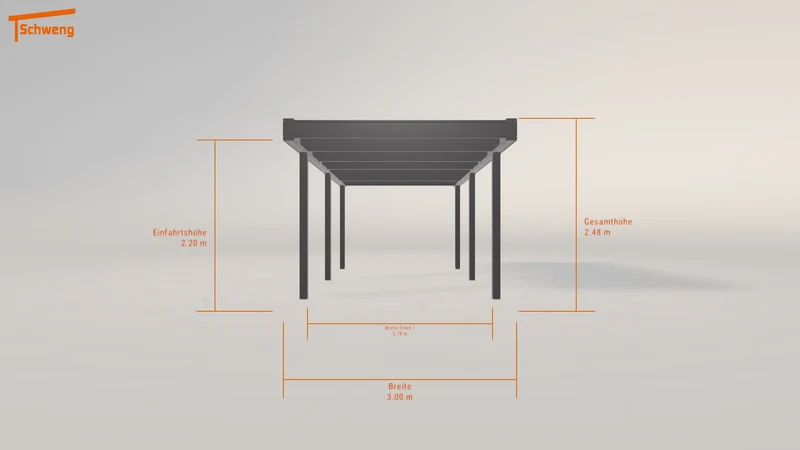 #DE Schweng Flachdachcarport C600 (ID dvwxmn) #MTG