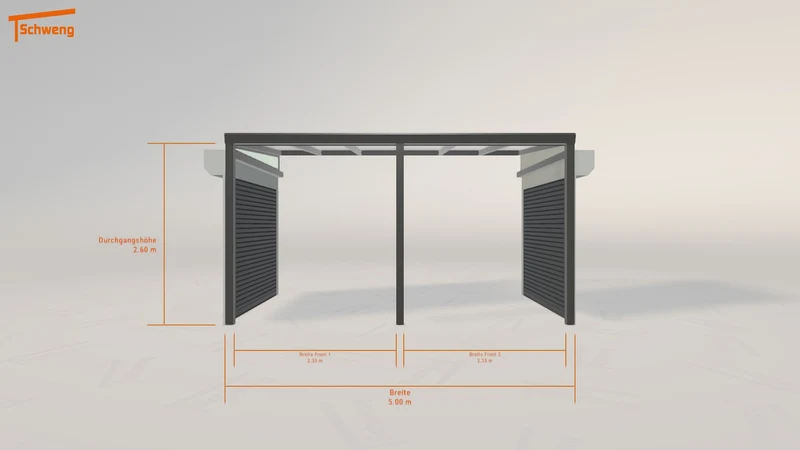 #DE Schweng Pultdachcarport S400 (ID qd347w)