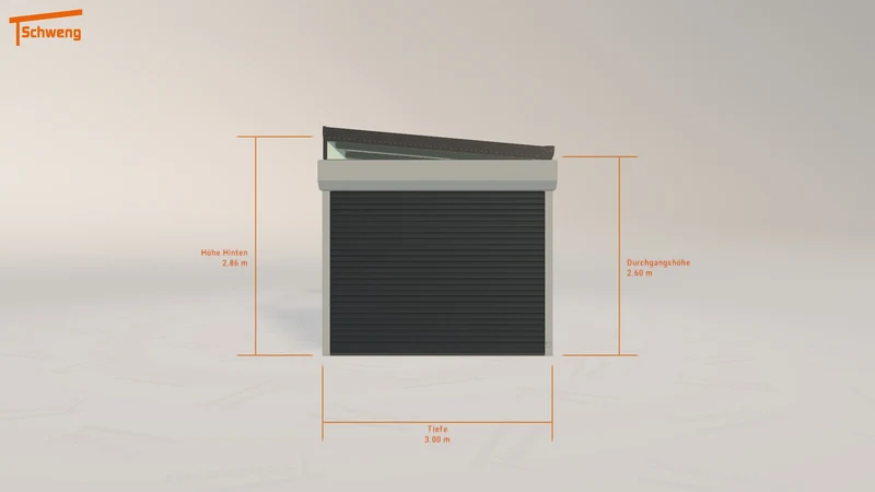 #DE Schweng Pultdachcarport S400 (ID qd347w)