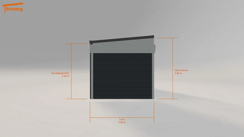 #DE Schweng Pultdachcarport S400 (ID qd347w)