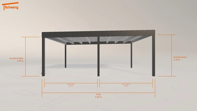 #DE Schweng Flachdachcarport C600 (ID 77gnxz) #MTG