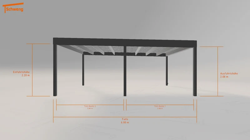 #DE Schweng Flachdachcarport C600 (ID 77gnxz) #MTG