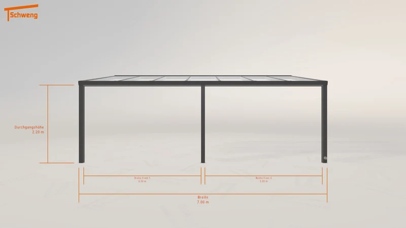 #DE Schweng Pultdachcarport S350 (ID 5mgv8k)