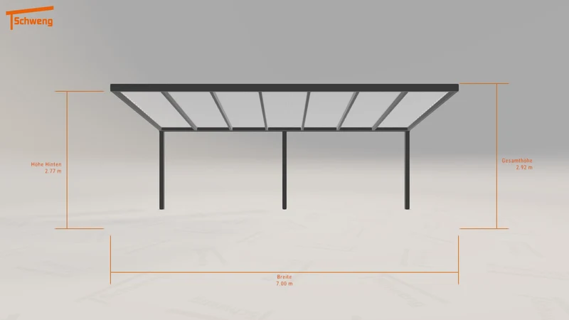 #DE Schweng Pultdachcarport S350 (ID 5mgv8k)