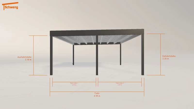 #DE Schweng Flachdachcarport C600+ (ID pb3wvy) #MTG