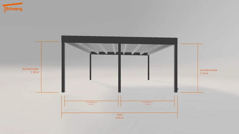 #DE Schweng Flachdachcarport C600+ (ID pb3wvy) #MTG