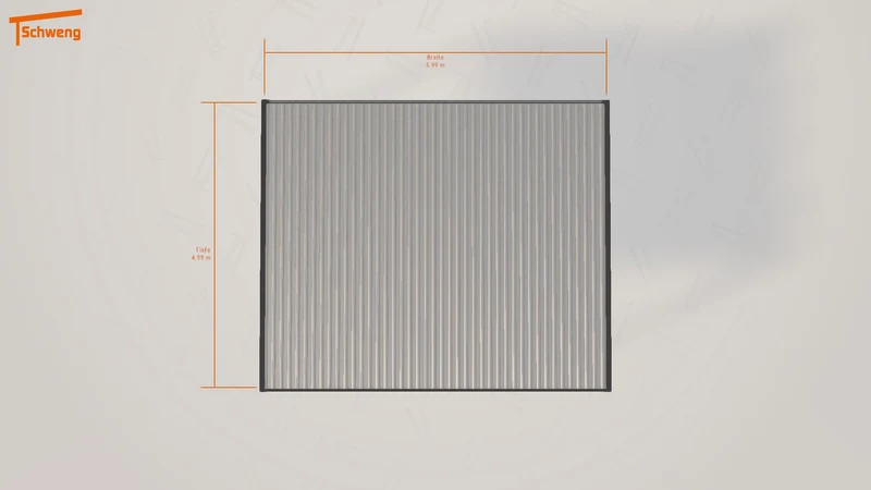 #DE Schweng Flachdachcarport C600+ (ID pb3wvy) #MTG