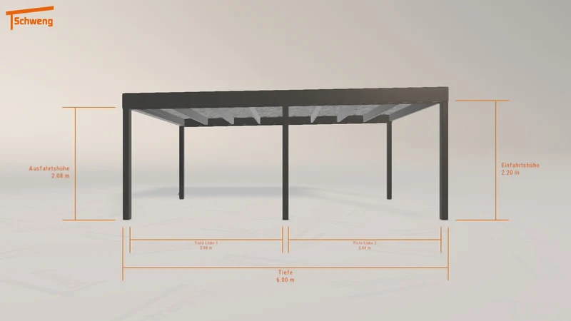 #DE Schweng Flachdachcarport C600+ (ID ygk95p) #MTG