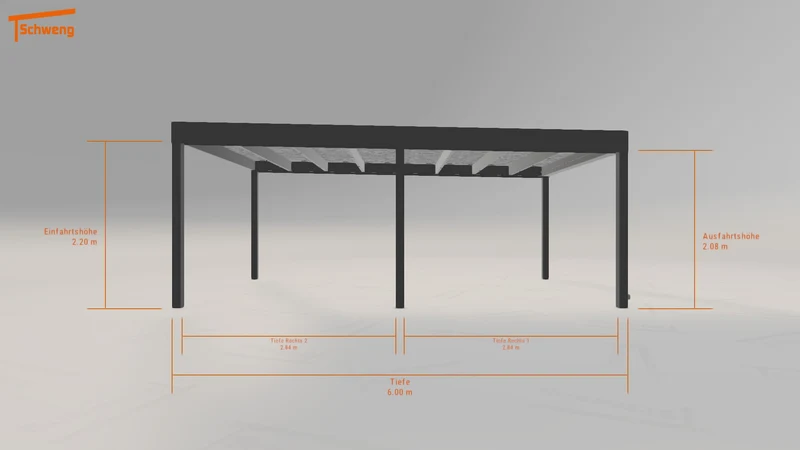 #DE Schweng Flachdachcarport C600+ (ID ygk95p) #MTG
