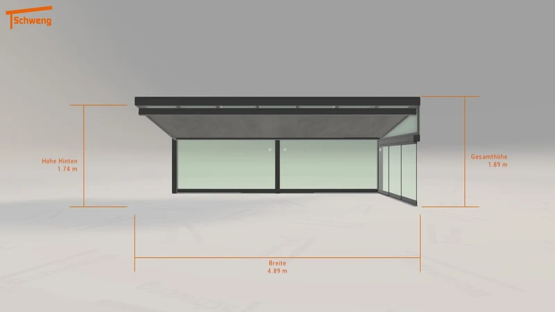 #DE Schweng Terrassenüberdachung S400 (ID 5mgvkq)