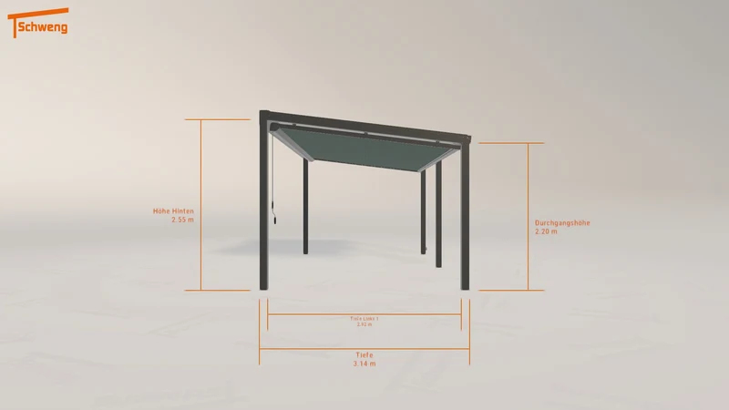 #DE Schweng Terrassenüberdachung S350 (ID ygk94p)
